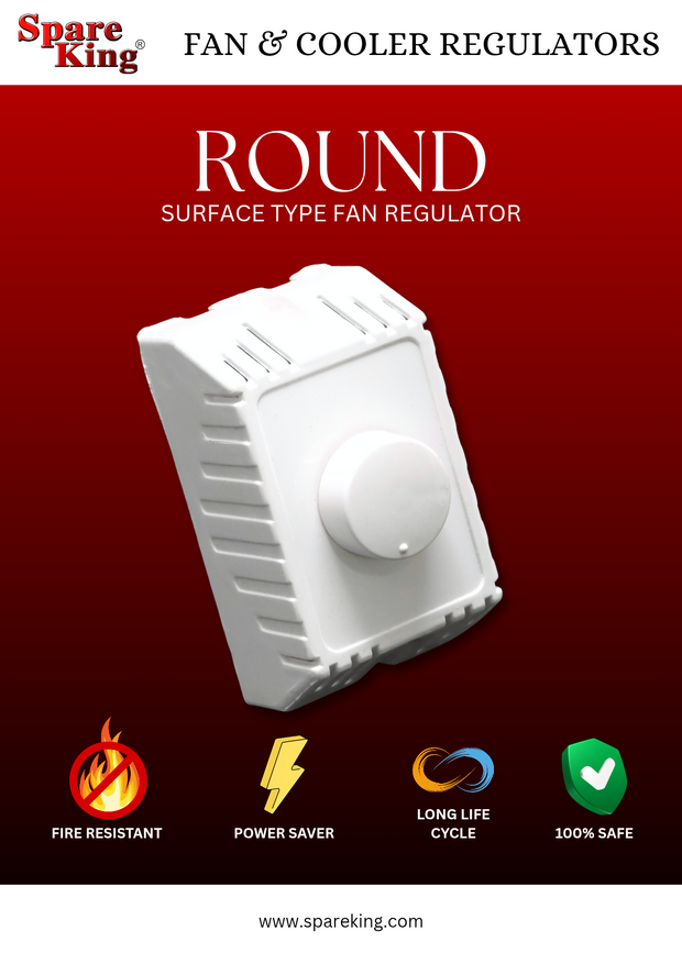 Round - Spare King Surface MINI Fan Regulator - Spare King